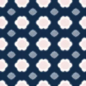 Decorative Arabesque Pattern with Polka Dots Texture