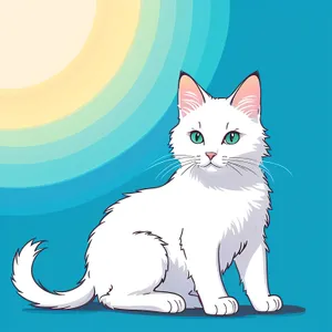 Adorable Cartoon Kitty Clip Art