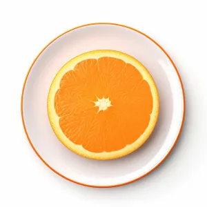 Fresh sliced orange for healthy dessert option.