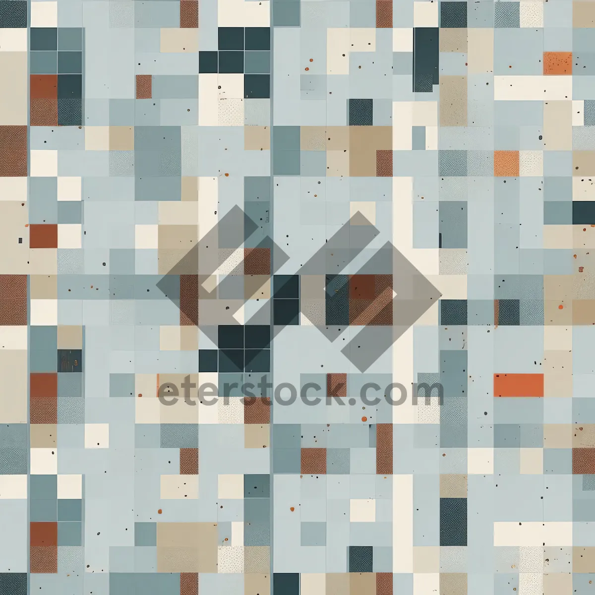 Picture of Colorful geometric square mosaic pattern design wallpaper