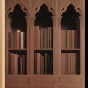 Old Cathedral with Organ and Bookcase