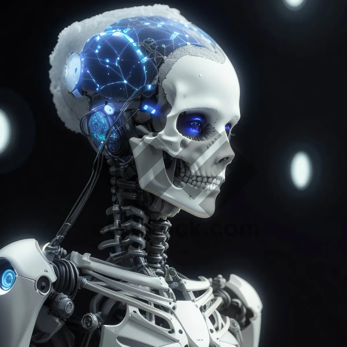 Picture of Scary Skeleton Anatomy Conceptual Image.