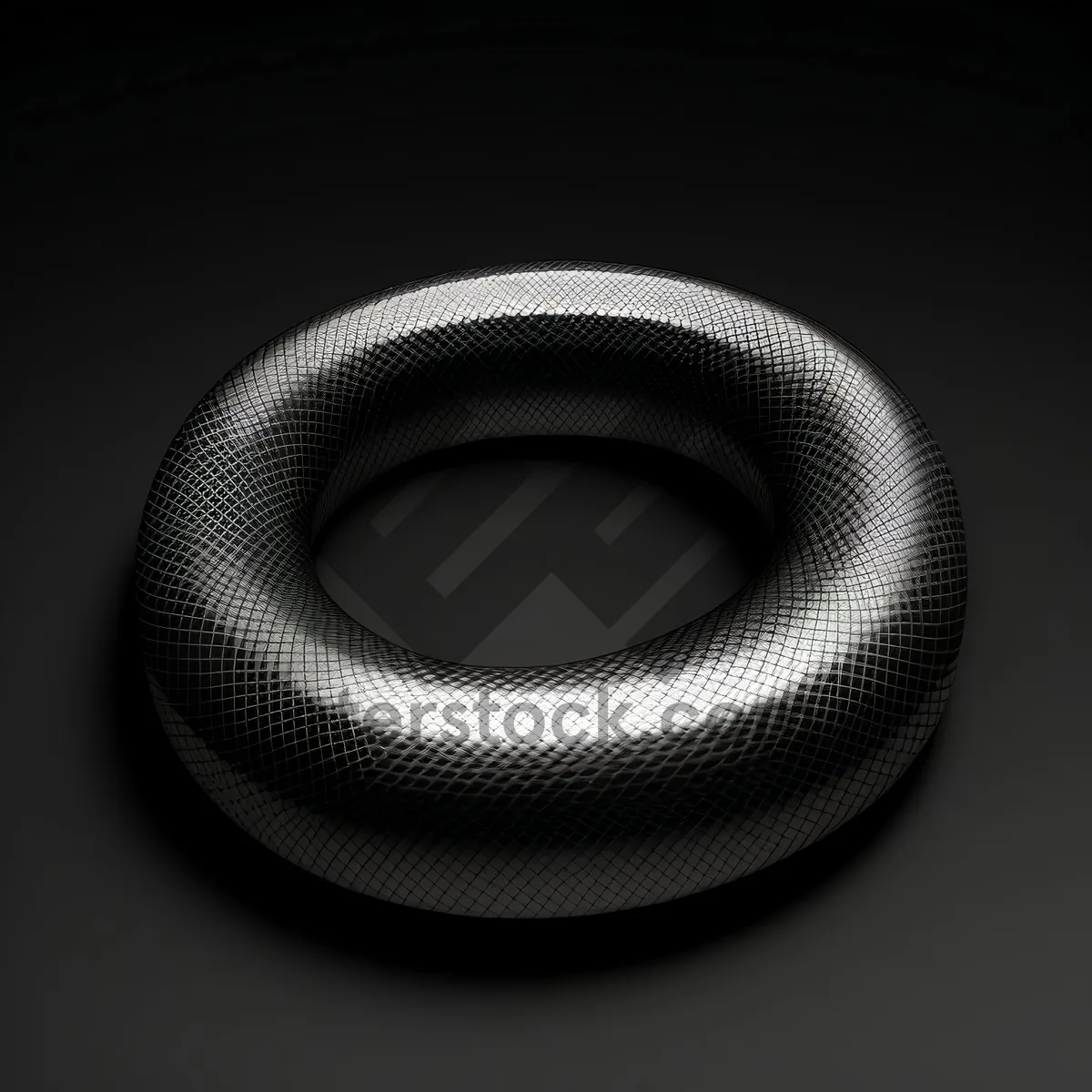 Picture of Black Circle Symbol Restraint Device: 3D Bangle Fastener