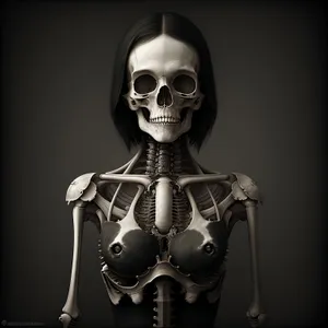 Skeletal Anatomy: Man's Spine X-ray - Medical Science