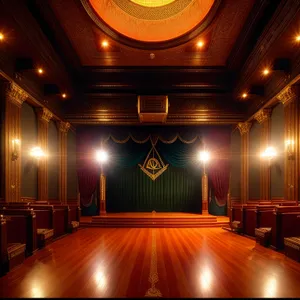 Theater Curtain Showcase of Elegant Interior Design