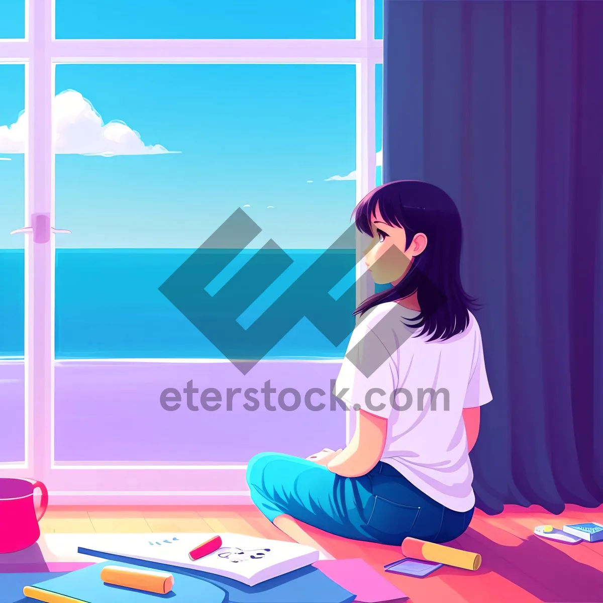 Picture of Vibrant People Silhouette Design