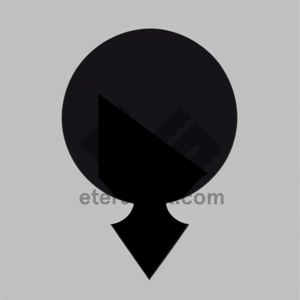 Picture of Black Silhouette Symbol: Artistic Tracing Icon