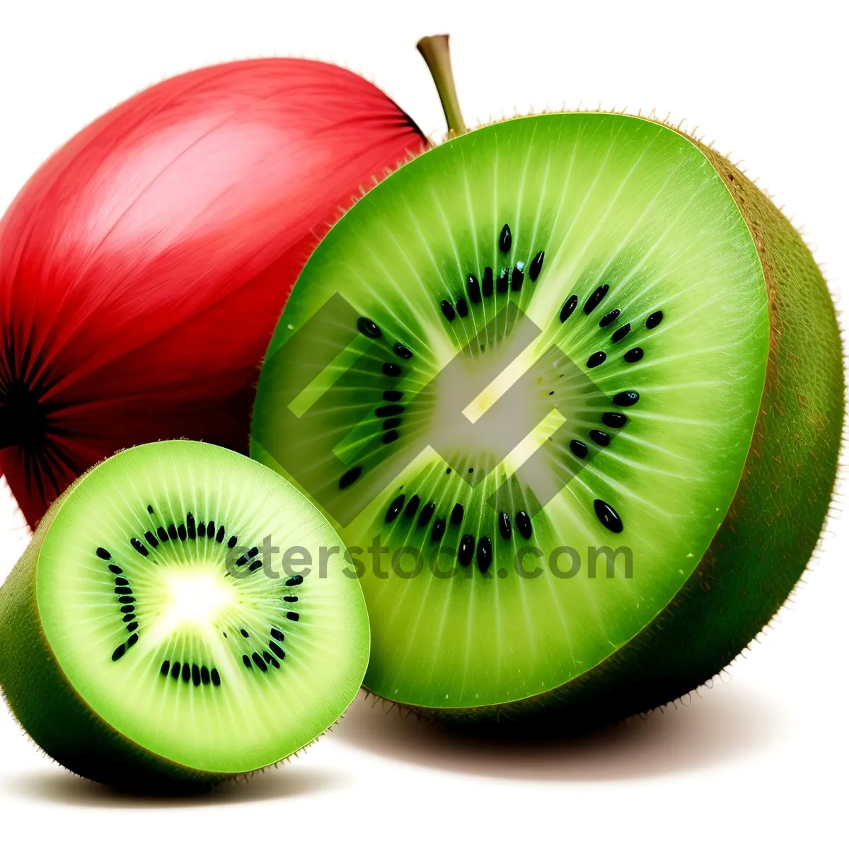 Picture of Juicy Kiwi Slice: Fresh and Healthy Tropical Fruit