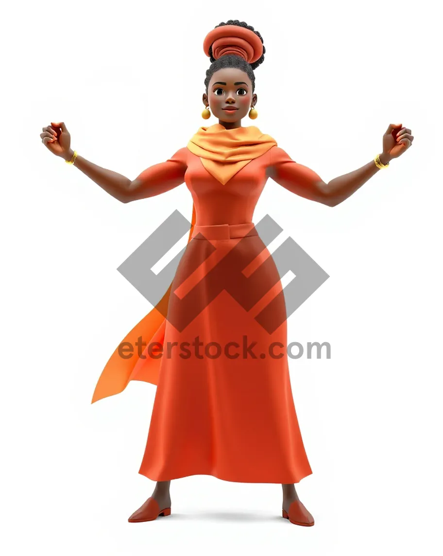 Picture of Dancer in elegant cape costume performing flamenco