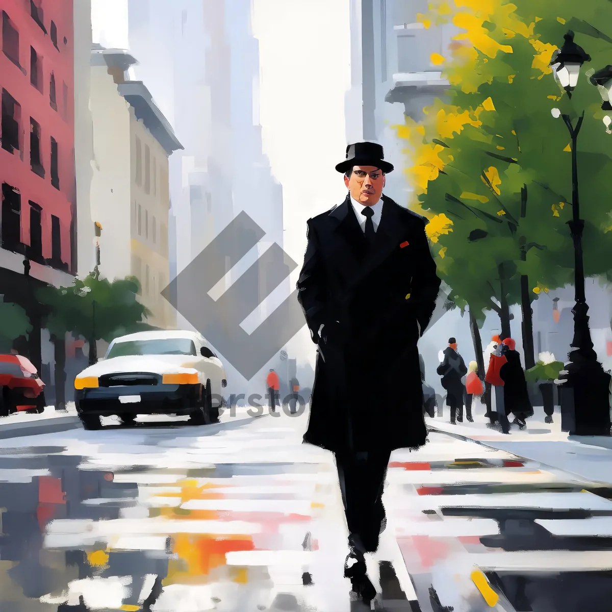 Picture of Successful business team meeting in modern office.