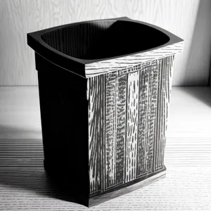 Metal Ashcan Bin and Container Basket
