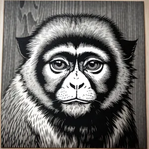 Majestic Primate Portrait: Gibbon, Ape, and Lion Showcase