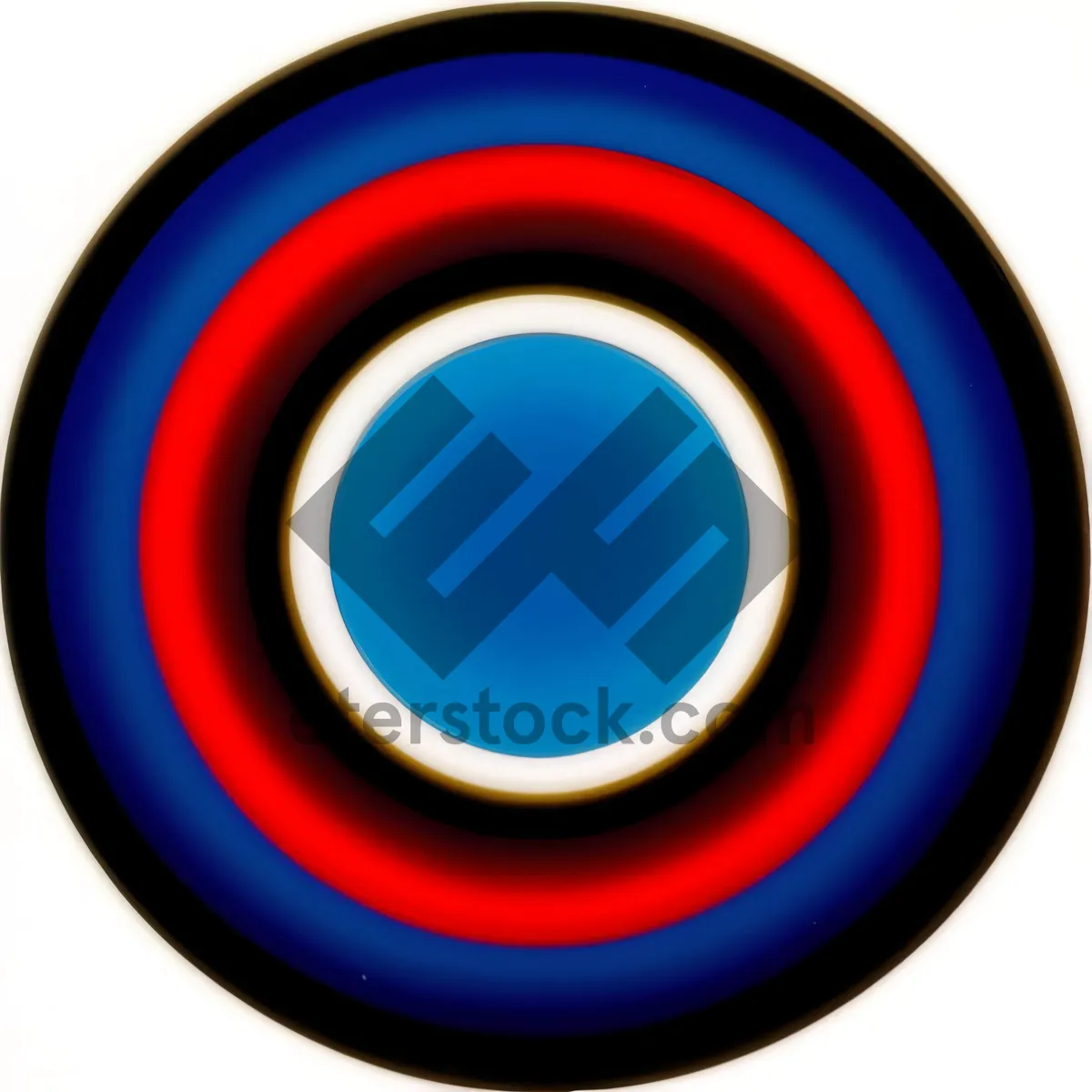 Picture of Shiny Round Web Button with Glass Reflection