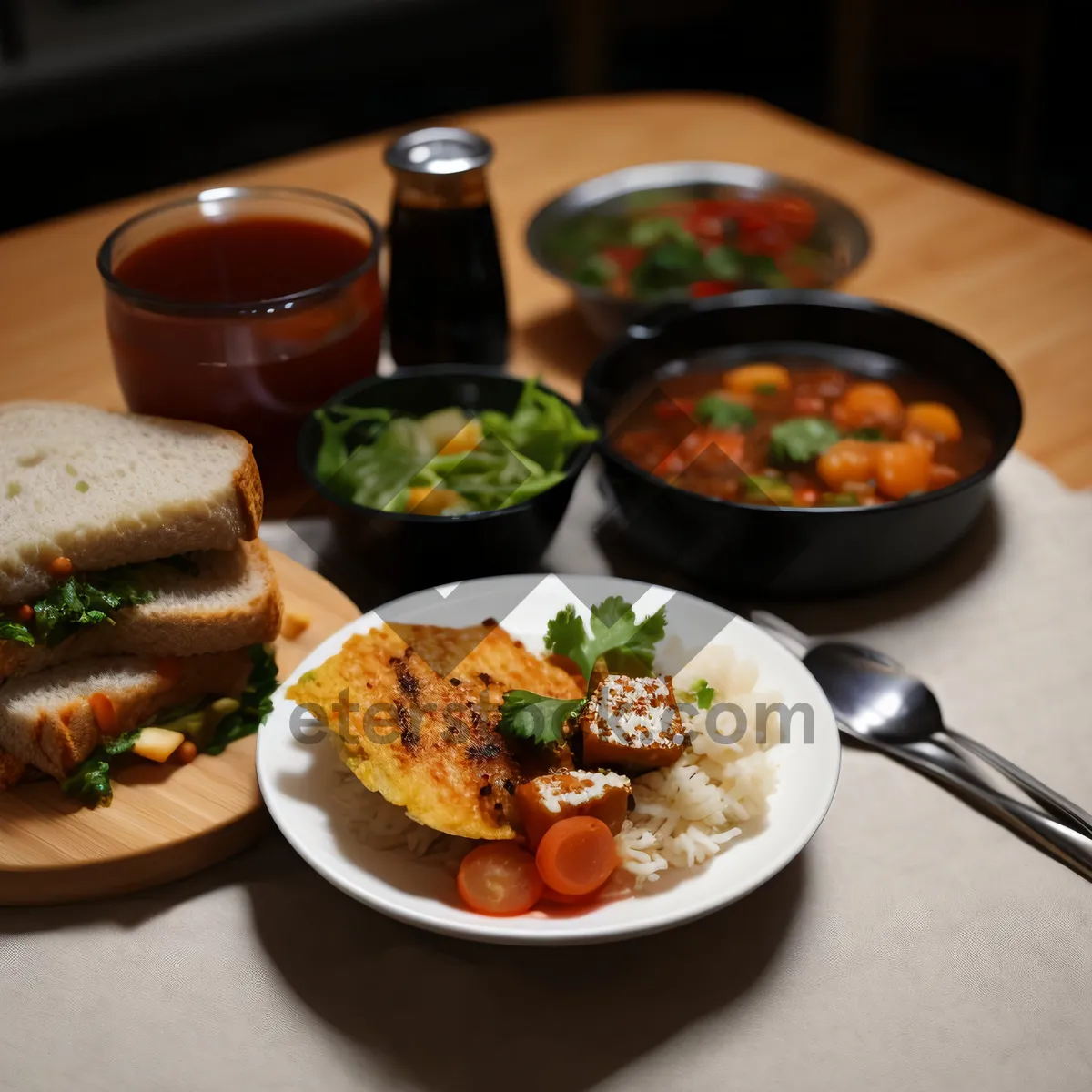 Picture of Fresh and delicious vegetable salad bowl for lunch