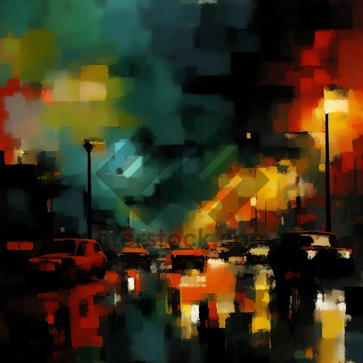 Picture of Night lights at cabaret spot