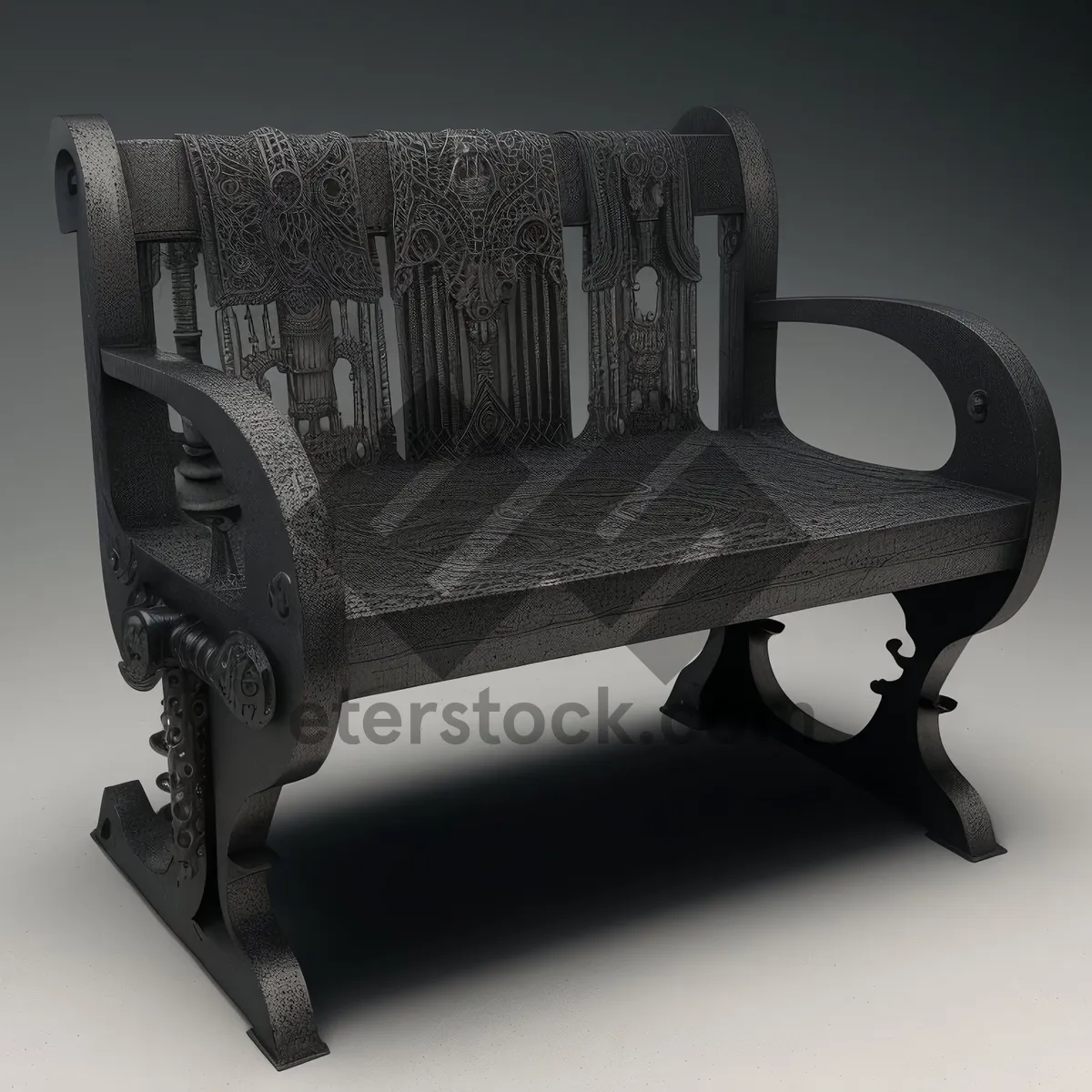 Picture of Comfortable Wood Armchair for Interior Decor