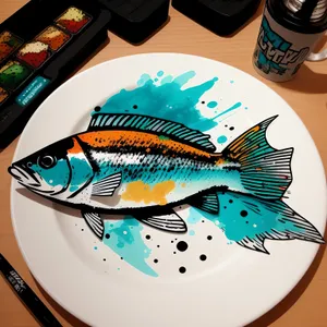 Gourmet Dinner Plate at a Restaurant