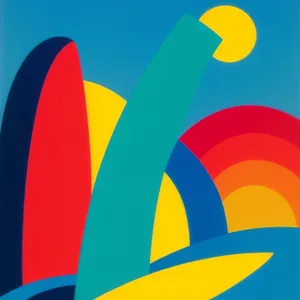 Flag of [Country] - Symbolic Graphic Design Art