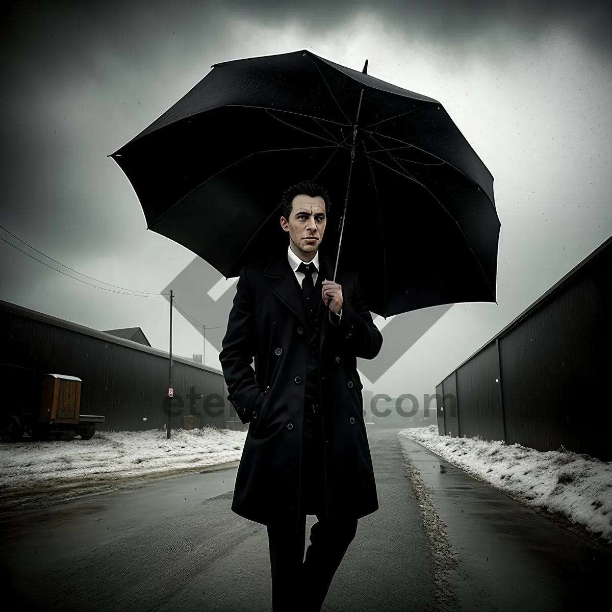 Picture of Rain Protection with Stylish Umbrella Canopy