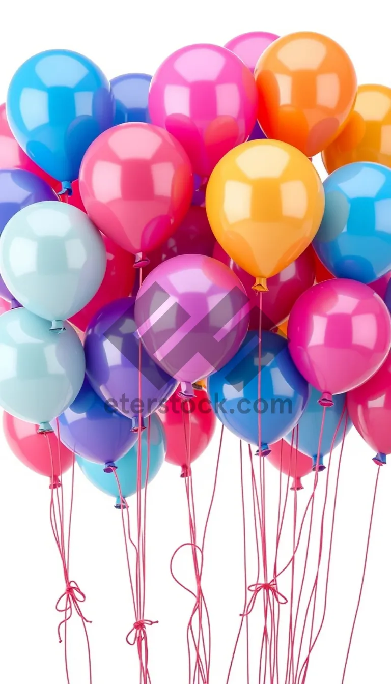 Picture of Colorful Birthday Balloon Set for Fun Celebration