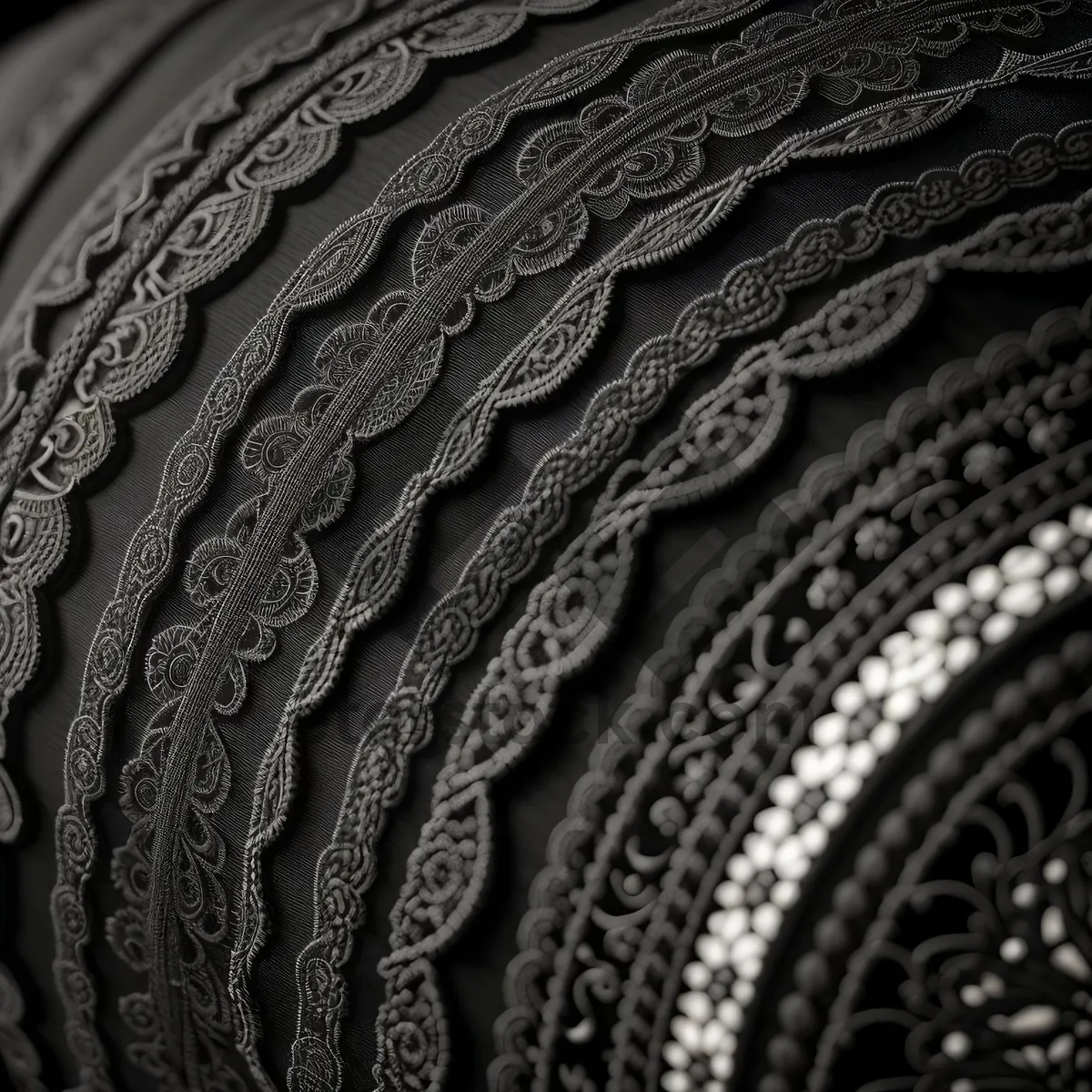 Picture of Artful Design: Elegant Lace Texture with Slide Fastener