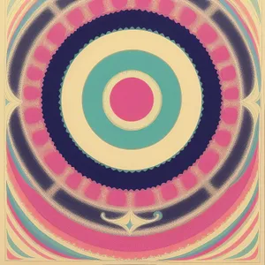 Colorful Retro Swirl Pattern with Circle Shapes - Hipster Wallpaper