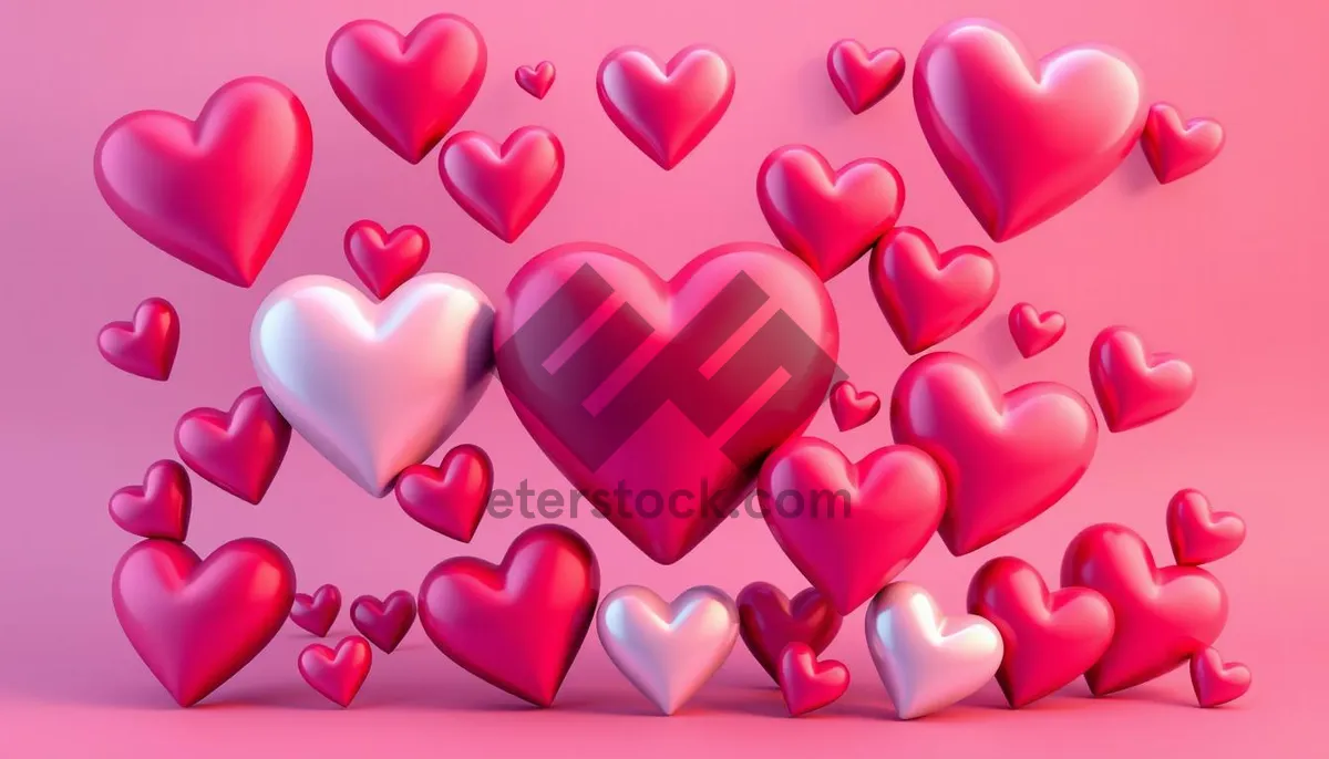 Picture of Valentine's Day Hearts in Pink and Red