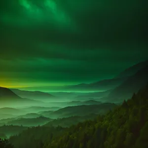 Vibrant Summer Skyline Over Rural Meadow