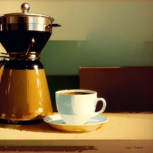 Morning Brew: Classic Coffee Pot and Cup