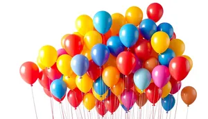 Colorful Birthday Balloons Decor