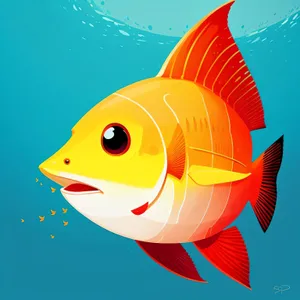 Seawater Cartoon Design Art: Playful Aquatic Inspiration