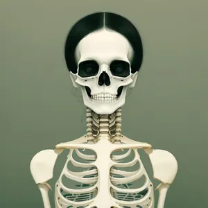 Human Skull Bones in 3D: Scientific Anatomy Image