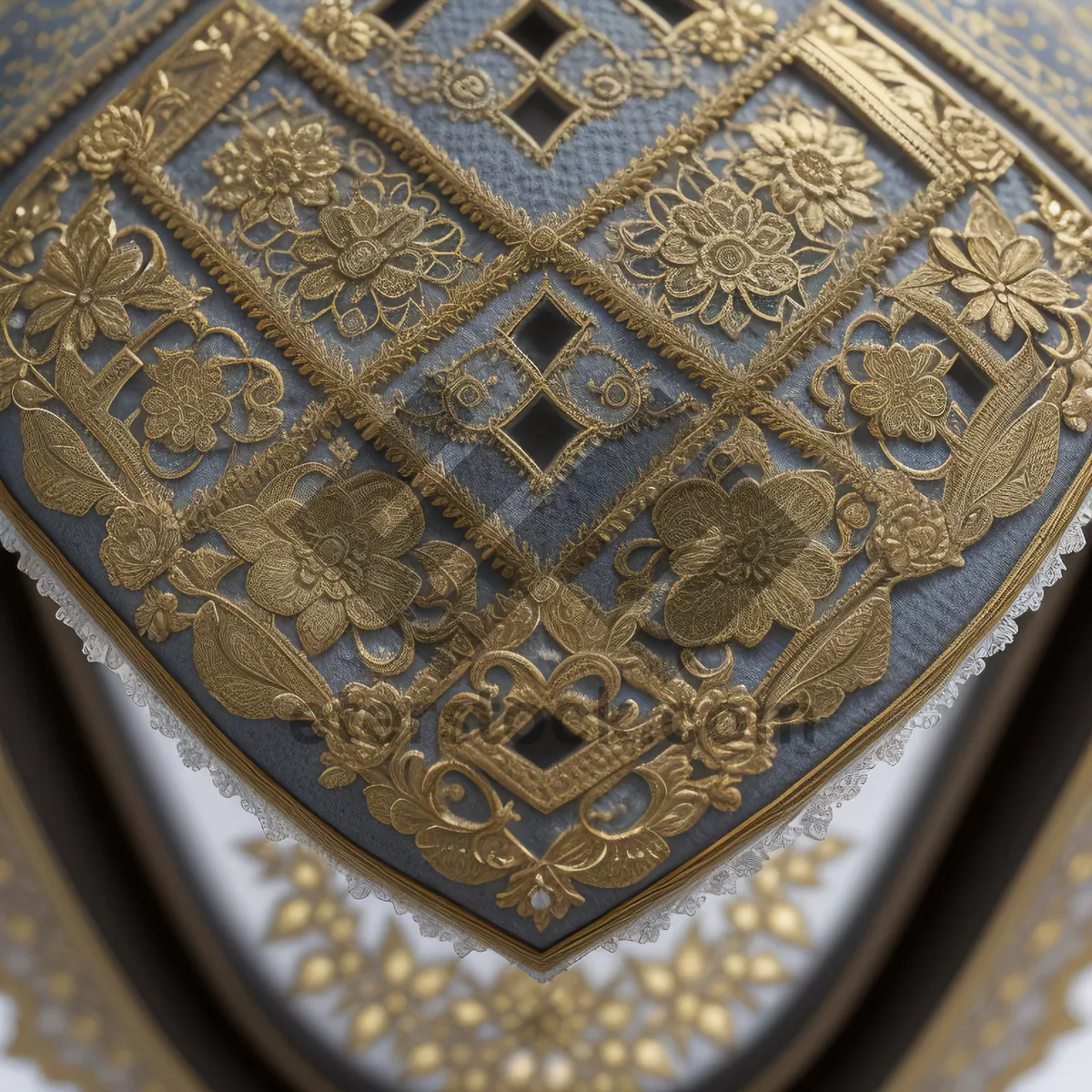 Picture of Antique Shield with Intricate Architecture and Pattern