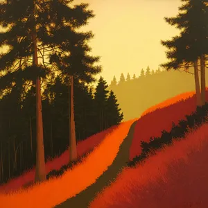 Twilight Horizon: Mountain Lake Scenery Under Starlit Sky