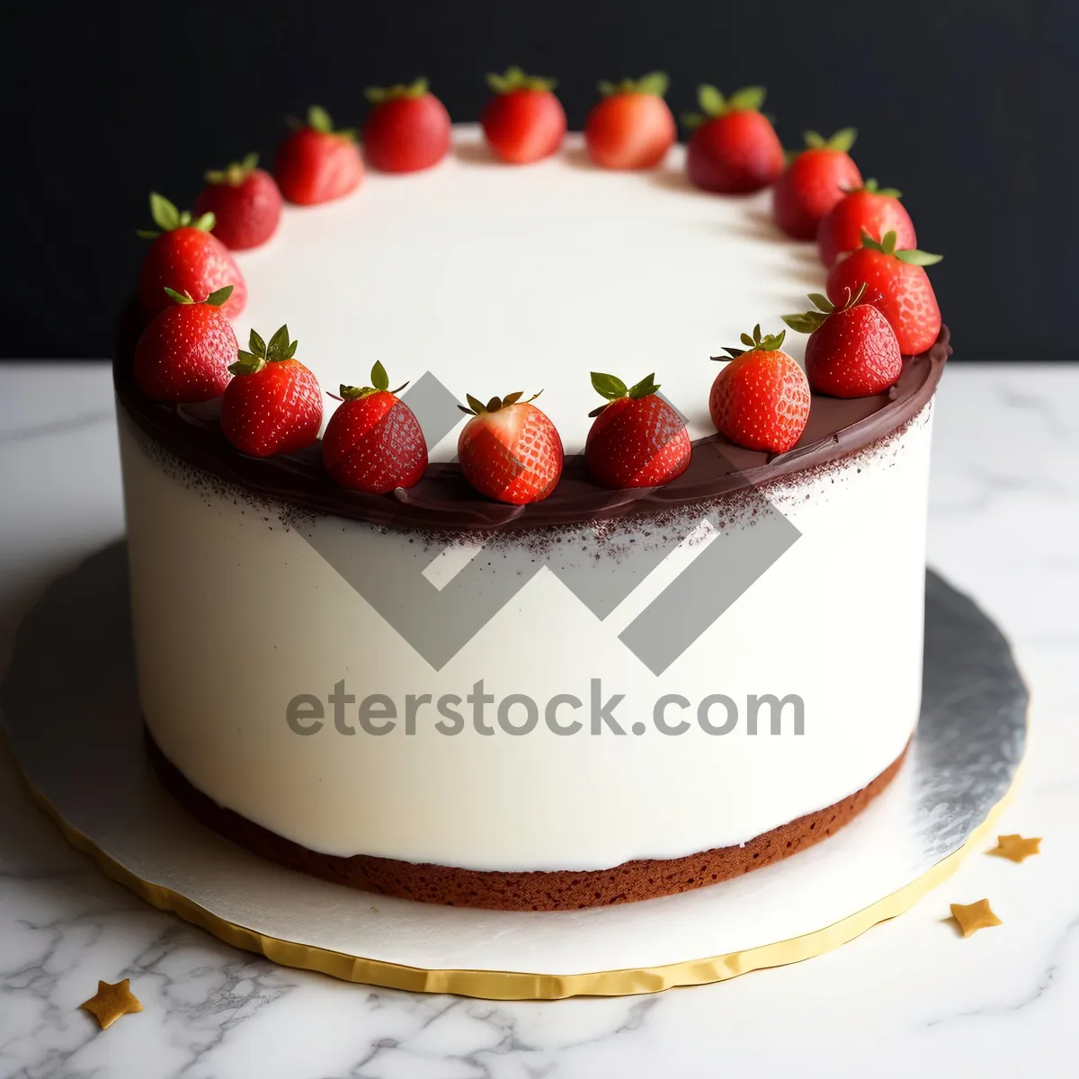 Picture of Delicious Strawberry Chocolate Cake with Raspberry Frosting