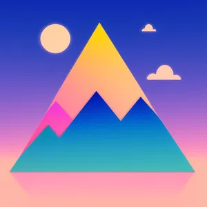 Symbolic Pyramid Design - Graphic Icon Shape