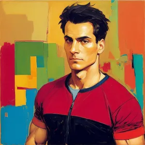 Happy Attractive Model Smiling Youthfully in Fashionable Portrait