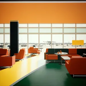 Modern Office Interior Design with Wooden Furniture