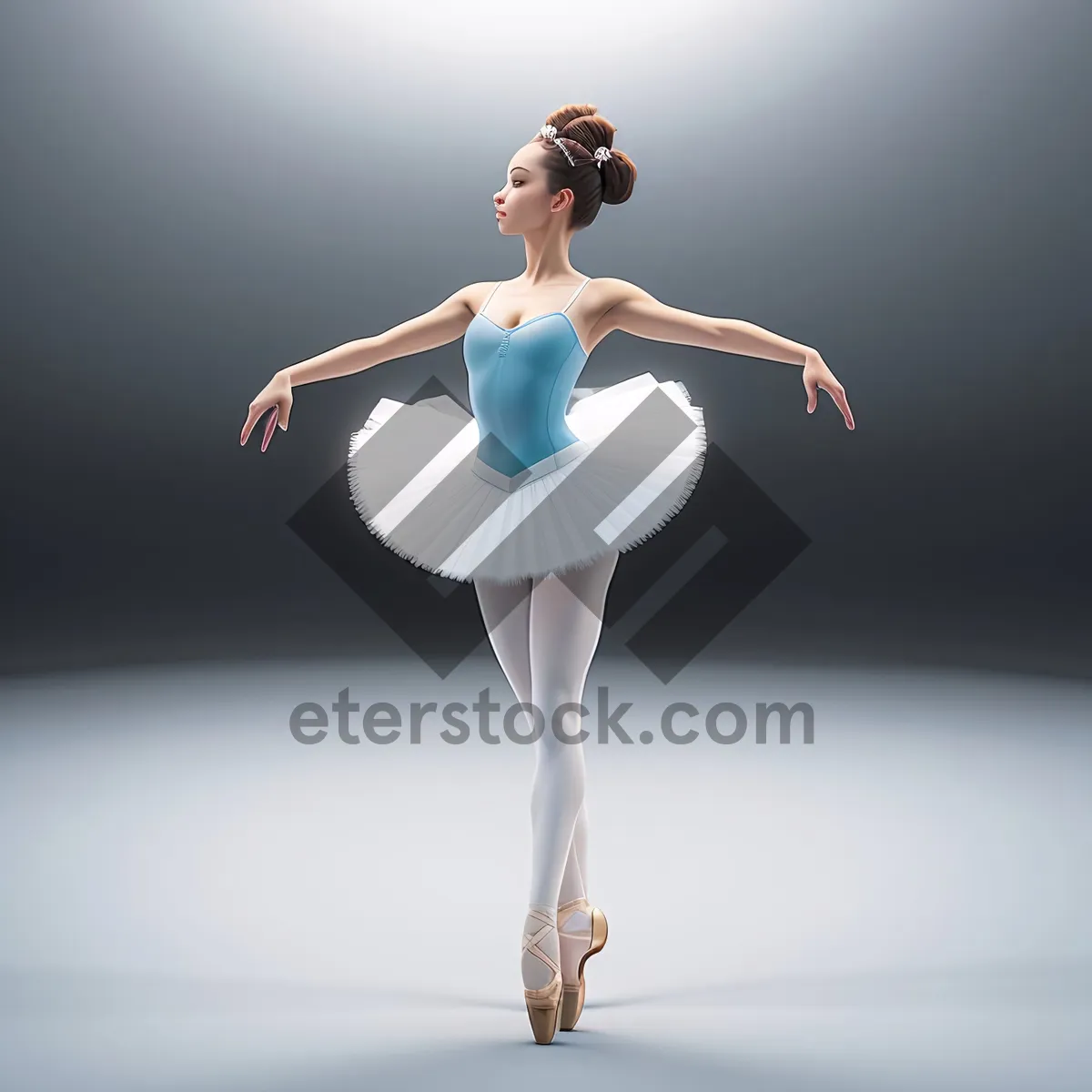 Picture of Elegant Ballet Pose: Graceful Body in Artistic Dance