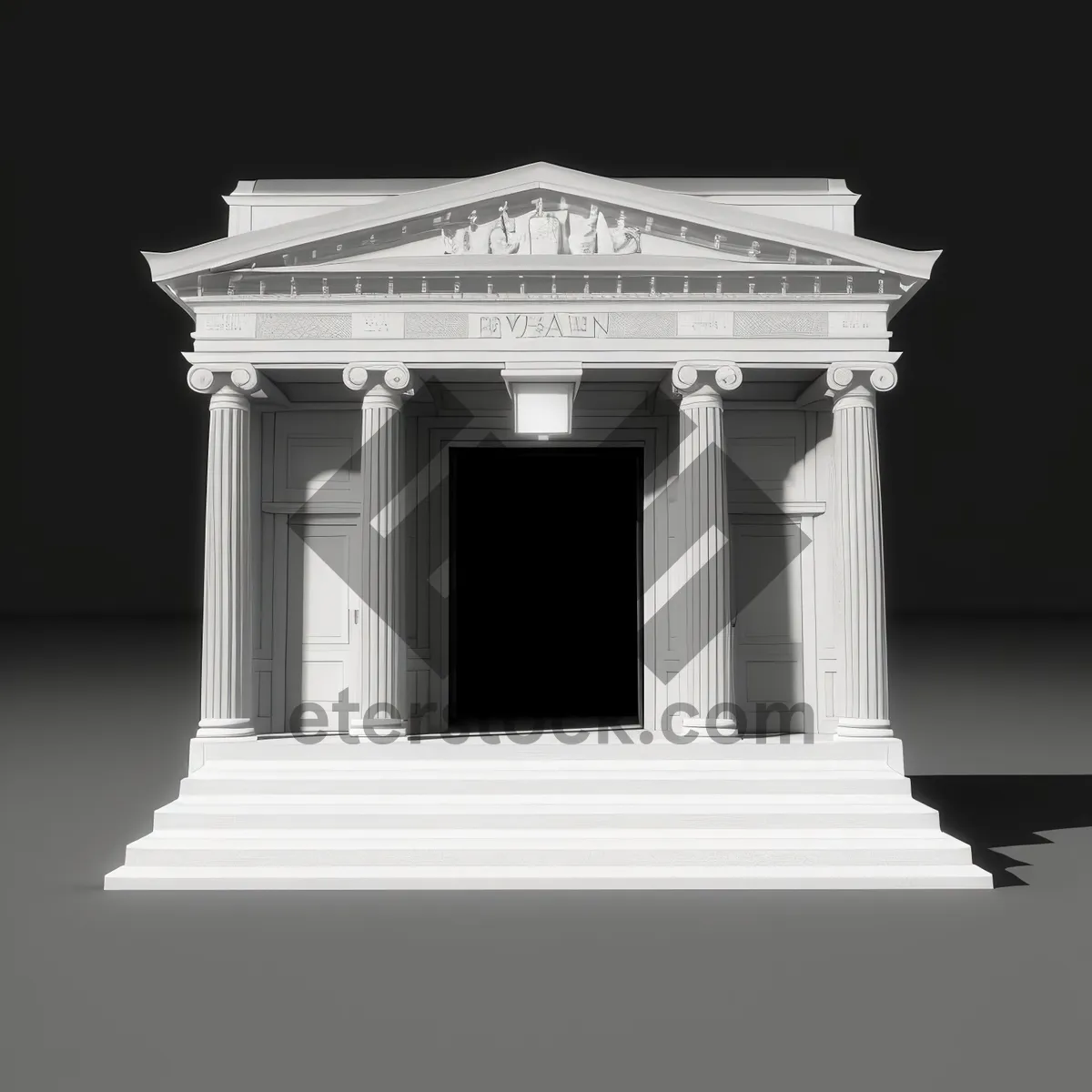 Picture of Grandeur of Ancient Architecture: Historic Temple and Stone Columns