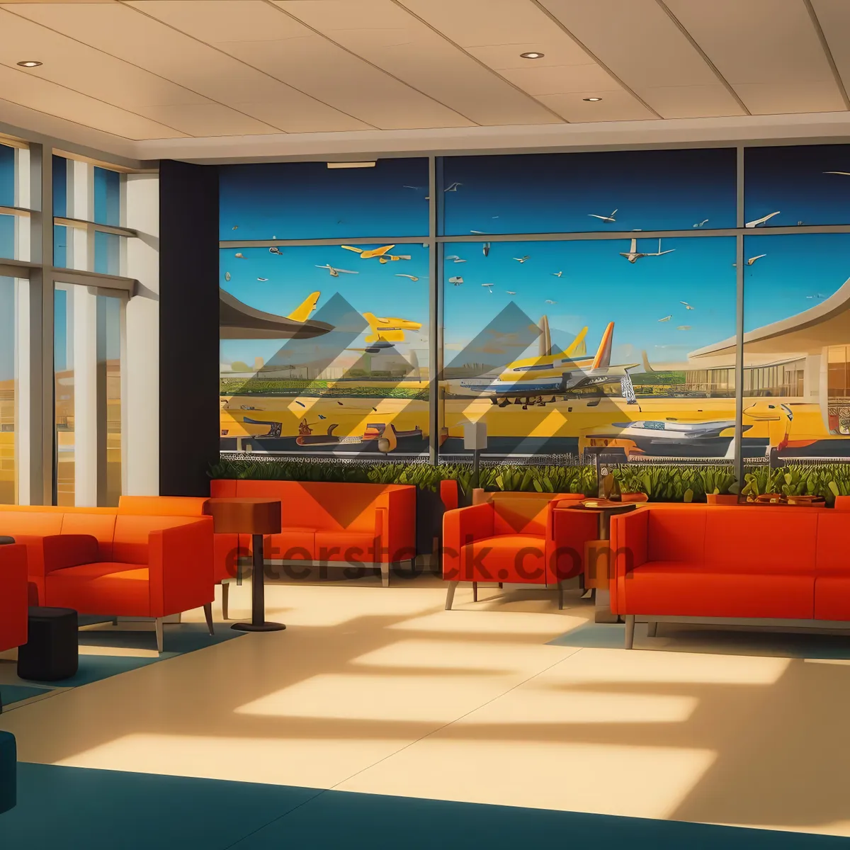 Picture of Modern Luxury Home Theater Decor with Comfortable Sofa