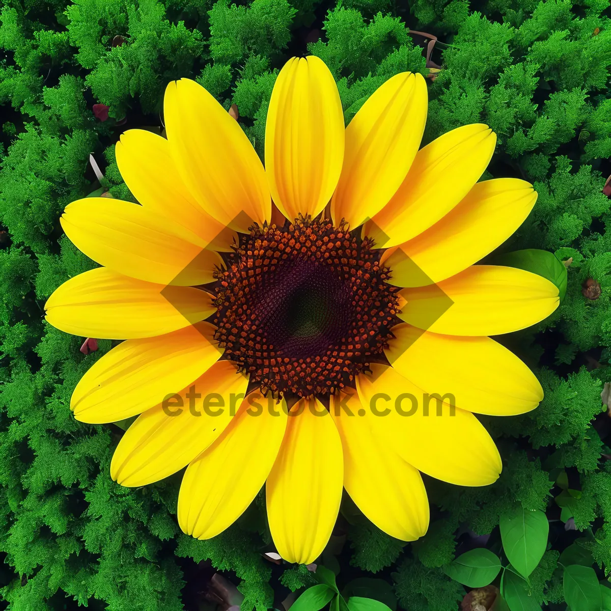 Picture of Vibrant Sunflower Blooming in Sunny Field