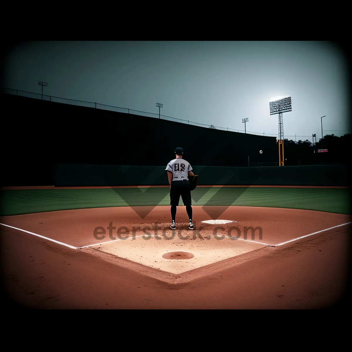 Picture of Leisurely Game on Baseball Field