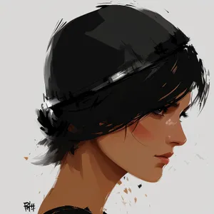 Happy Lady in Attractive Smiling Helmet Portrait