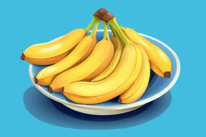 Healthy organic snack - Yellow Banana.