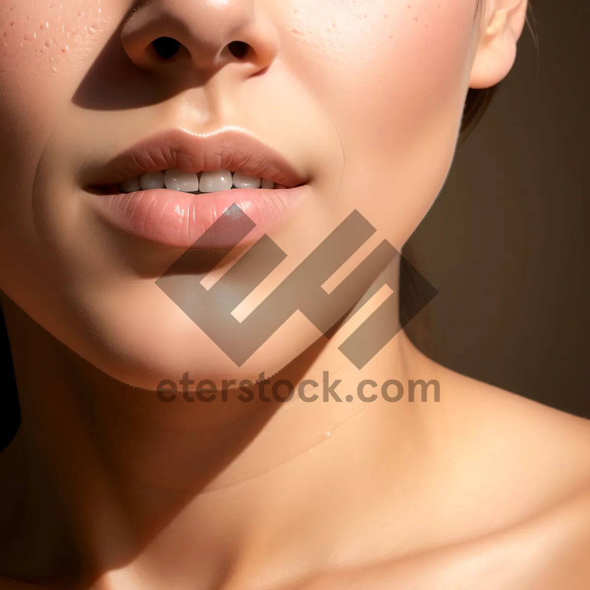 Picture of Radiant Beauty: Captivating Closeup of Attractive Model's Flawless Skin