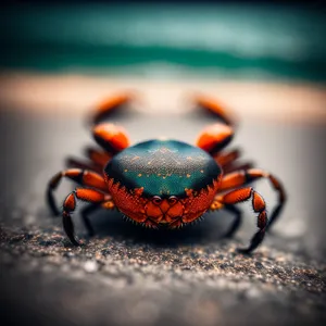 Rock Crab Jewelry: Shimmering Invertebrate Arachnid