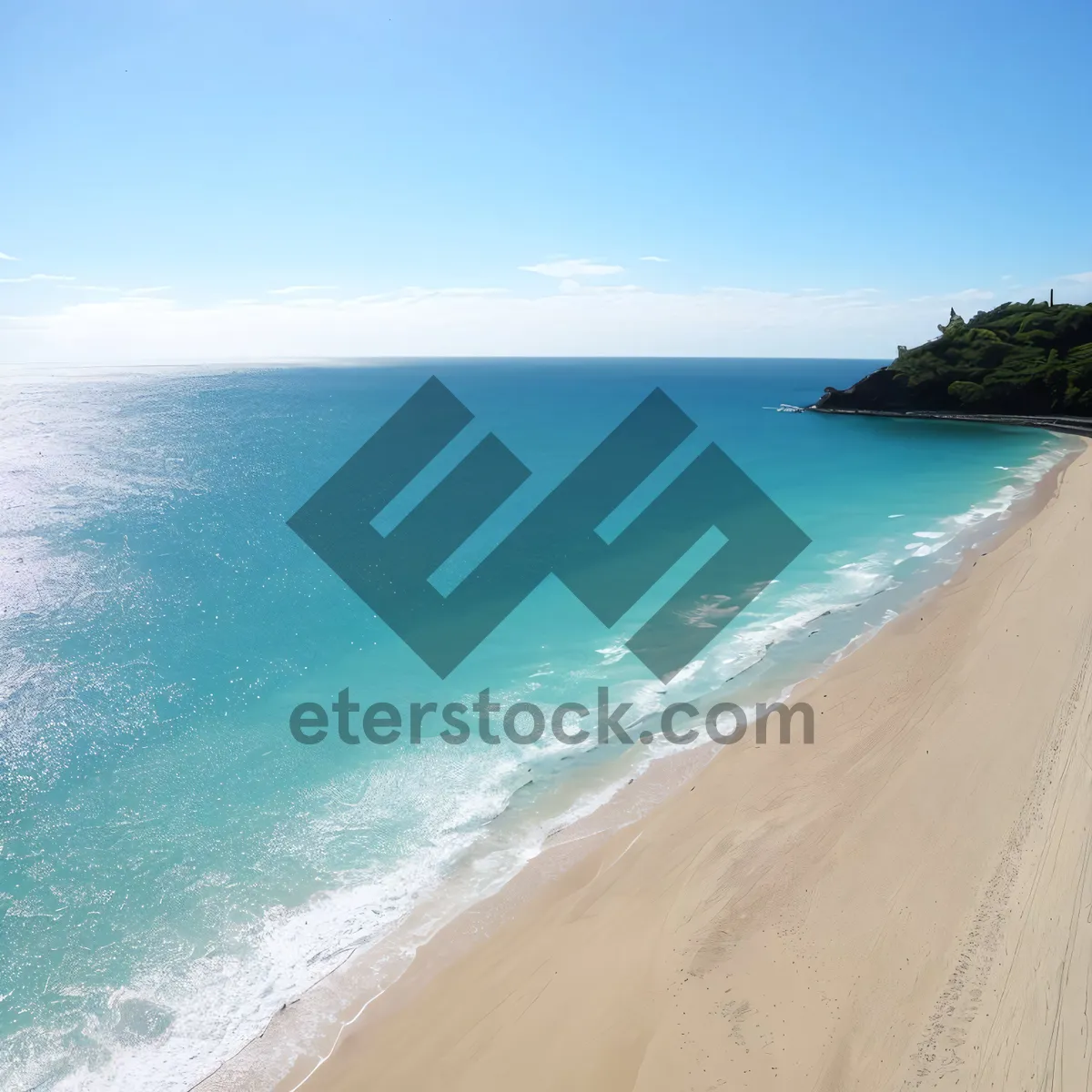 Picture of Serenity by the Seashore: A Tropical Paradise