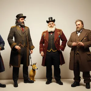 Professional Business Team in Trench Coats