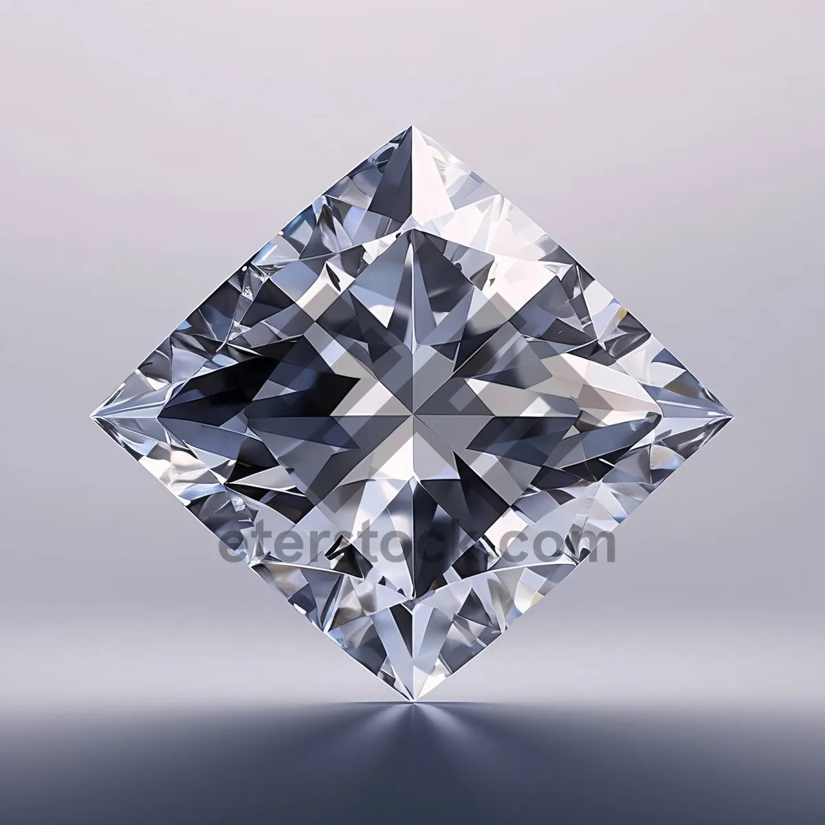 Picture of Dazzling Diamond Jewel in Shimmering Glass